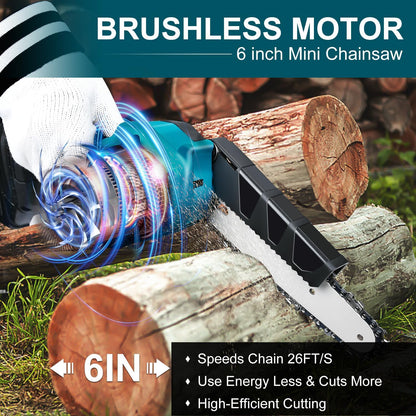 🔥Limited-time offer: 50% OFF🔥 6-inch cordless chainsaw