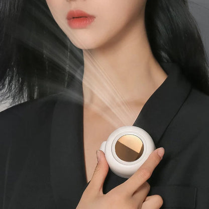 ⏳Summer Hot Sale: ONLY ￡17.99!!💞50K+ SOLD!💨2-in-1 Wearable Fan – Instantly Cools You by Up to 10°C | 24H Quiet Hands-Free Airflow🌀🌿