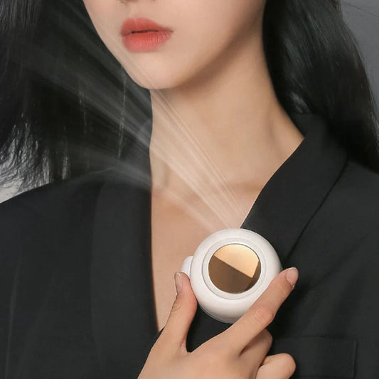 ⏳Summer Hot Sale: ONLY ￡17.99!!💞50K+ SOLD!💨2-in-1 Wearable Fan – Instantly Cools You by Up to 10°C | 24H Quiet Hands-Free Airflow🌀🌿