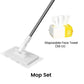 🔥Extendable Telescopic Disposable Flat Clip Mop, 360° Swivel Lightweight Floor Mop -✨Multi-purpose Cleaner for Hardwood, Tile, Kitchen & Bathroom
