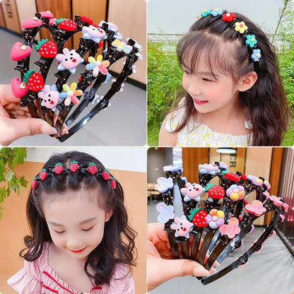 🎀 BUY 1 GET 1 FREE! 🌺 Kids Braided Hairpin – Easy 5‑min styling & cute cartoon designs ✨