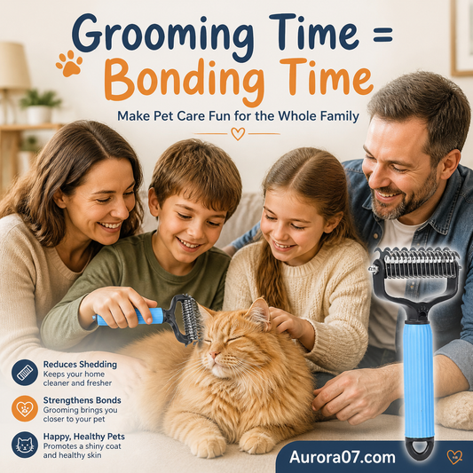 Double sided pet grooming brush