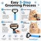 Double sided pet grooming brush