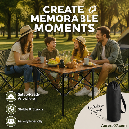 🌄New arrival 49% OFF!🏕️ Portable Camping Table – Folding, Carbon Steel, Quick Setup🪑