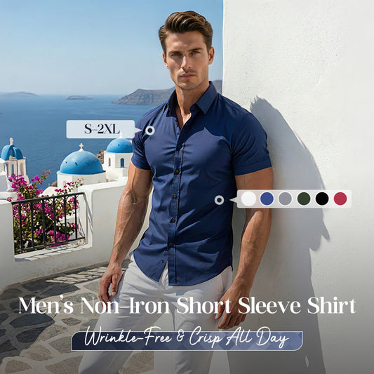 👔✨ Men's Non-Iron Button Up Shirts – Wrinkle-Free, Premium Cotton & Classic Fit 👕