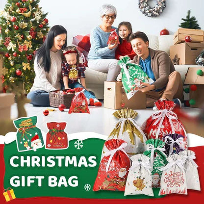 🏆50K+ SOLD! 🔥Christmas Sale 50% OFF🎅Drawstring Christmas Gift Bags (Biodegradable)