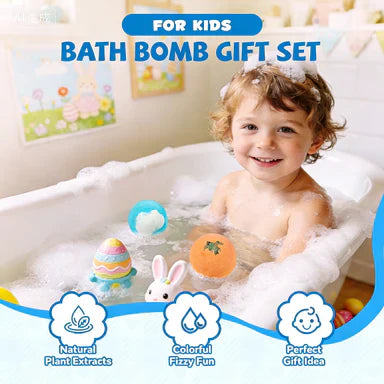 📢📢50% OFF !!!⏰🛁Bath Bomb Gift Set for Kids