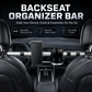 Universal Metal Rod Car Headrest Phone & Tablet Holder with Cup Holder and Hooks