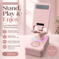 Upgraded Wireless Induction Speaker, Mobile Phone Holder and Desktop Wireless Fast Charger