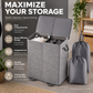 🧺✨ Two-compartment laundry basket with a lid – Removable inner bags, ideal for separating whites and coloureds! 🏠💪
