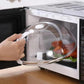 Microwave Food Dish Anti-Splatter Cover Guard Lid Steam Vents Plate Covers UK Kitchen Plastic