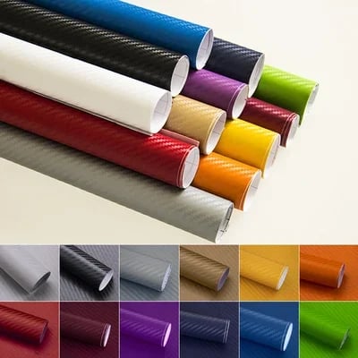 💥💥buy 2 get 1 free💥💥Carbon Fiber Car Wrap Vinyl Roll with Air Release