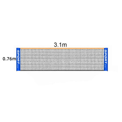 Portable Badminton & Tennis Net Set – Adjustable 3–6m Width, Easy Setup