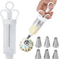 ⏳🔥LIMITED-TIME 50% OFF! ⏰Stainless Steel Cake Decorating Gun Kit – Complete Frosting Piping Set with 18 Tips & Nozzles – Decorate Inside & Out ✨