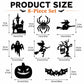 🎃 Battery-Powered Halloween LED Silhouette Wall Decorations