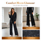 ⏰LAST DAY SALE 50% OFF🥰Women's Sequin Sparkle Wide Leg Pants with Elastic Waistband