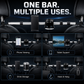 Universal Metal Rod Car Headrest Phone & Tablet Holder with Cup Holder and Hooks