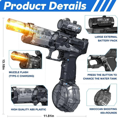 🎁Hot Sale ✨Powerful Long-Range Electric Water Blaster with LED Lights – Soak & Shine!