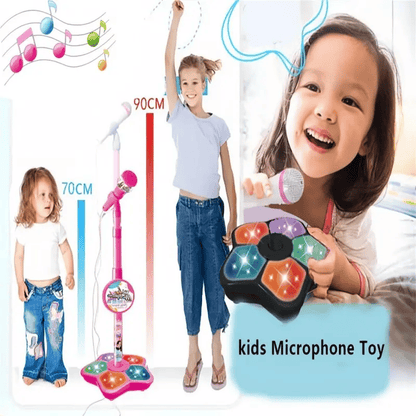 🎁Hot Sale 60% OFF! 🎤✨Microphone Toy, Karaoke Machine Toy with Light