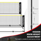 Portable Badminton & Tennis Net Set – Adjustable 3–6m Width, Easy Setup