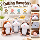 🐹 Last Day Special Price £12.99! Free Shipping！✨Talking Hamster Plush – repeats whatever you say, auto head-shaking, hilarious fun for kids & adults.🎁