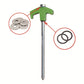 🔥 ⛺8" Screw-in Tent Stakes Ground Anchors