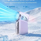 🌬️ Turbo Handheld Fan – LED Display, 6 Speeds, 3000mAh 🔋
