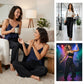 ⏰LAST DAY SALE 50% OFF🥰Women's Sequin Sparkle Wide Leg Pants with Elastic Waistband