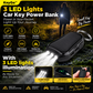 ☀️50% OFF NOW!1200mAh Solar-Powered Portable Charger Keychain with Flashlight—Ideal as an Emergency Power Source for Outdoor Camping and Hiking