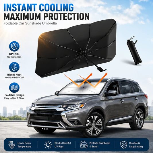 🔥Last Day 50% OFF - 2026 Upgraded Car Windshield Sun Shade Umbrella