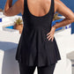 🏖️Summer Hot Sale 50% OFF🌊Women's Plus Size Flowy Tankini Top and Shorts Bathing Suit ✨