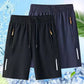 💎 -50% ON MEN'S ELASTIC SUMMER SHORTS! 💎 Breathable, Zippered Pockets & Stretch Fit🩳❄️