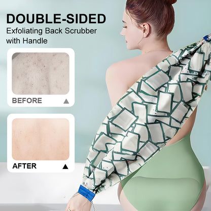 Double-sided Exfoliating Back Scrubber with Handle