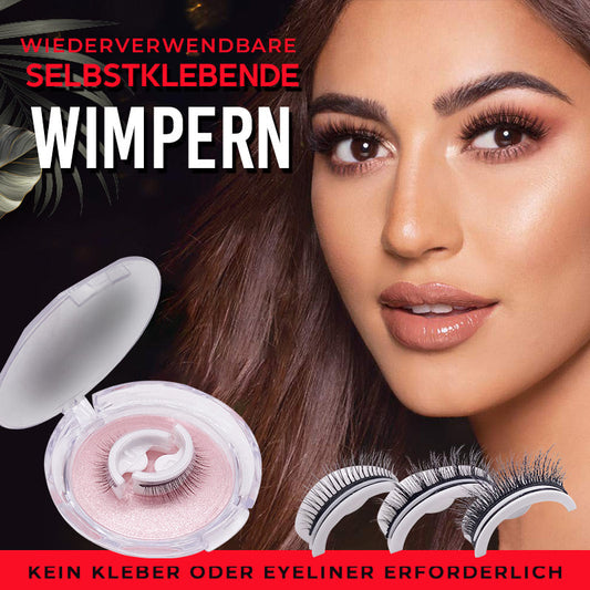 Wiederverwendbare selbsthaftende Wimpern