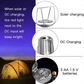 🔥Last Day Sale⏰⛺Portable Stretchable Solar Lithium Battery Electric Fan + Emergency Light