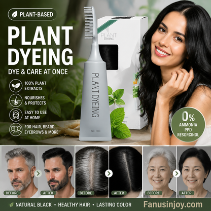 🔥Buy 3 get 2 free🔥The black and lustrous hair is so beautiful-Plant-Based Comb Hair Dye