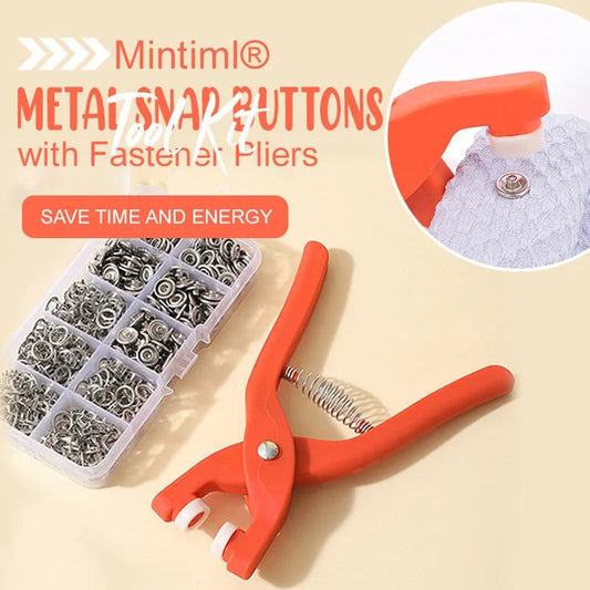 ✨New Updatde⚡50K+ SOLD!🔥Metal Snap Buttons with Fastener Pliers Tool Kit
