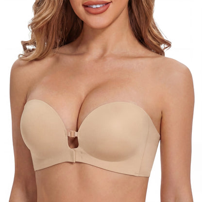 🔥 "The 'I Forgot I'm Wearing a Bra' Revolution"☀️HOT SALE 50% OFF💜Seamless Front Closure Bra With Adjustable Straps