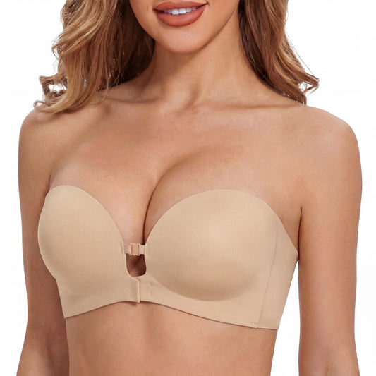 🔥 "The 'I Forgot I'm Wearing a Bra' Revolution"☀️HOT SALE 50% OFF💜Seamless Front Closure Bra With Adjustable Straps