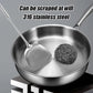 🔥Multi Functional Non-coated Stainless Steel Frying Pan