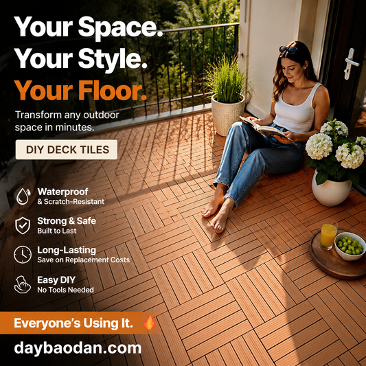 🔥53% discount！Don't worry about replacing the floor.Waterproof Interlocking Deck Tiles for Patio & Balcony