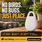 🏆 Last Day Special Price £8.77 ! 🐦Buy 2 Get 1 Free🎁No more trouble from birds, beasts and locusts！Portable Ultrasonic Bird Repellent Keychain