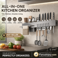 🍽️ 40% OFF! ✨ Multifunctional Kitchen Chopstick & Knife Holder – Zoned Storage, Hollowed Drainage, Premium Carbon Steel, Countertop Organizer 👨‍🍳