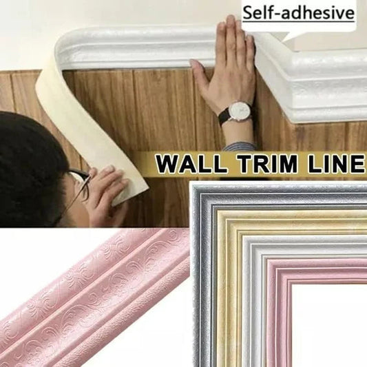⏳Limited-time 50% off⏰3D Wall Edging-Self-Adhesive Environmental Protection 3D Wall Edging Strip🏆