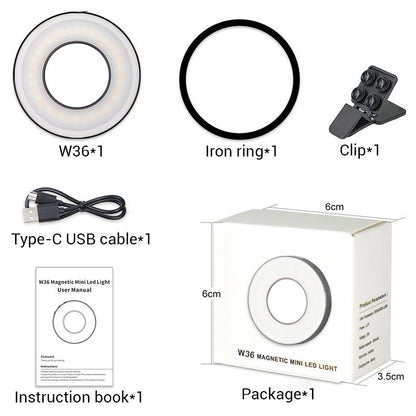 Magnetisches Ringtelefon-Fülllicht mit Clip