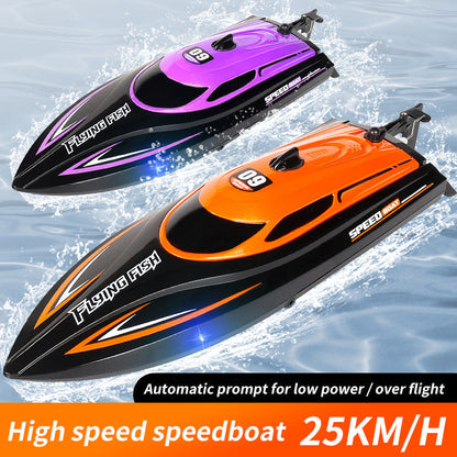 HJ812 RC Boot Wasser Spielzeug Boot 2.4G wettbewerbsfähige Boot Lichter 25KM pro Stunde High-Speed-Speedboat