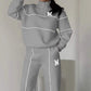 ✨Winter Offer💖Casual Line Sweatshirt 2-Piece Set