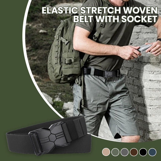 🔥2025 HOT SALE - 46% OFF🔥Elastic Stretch Woven Belt with Socket