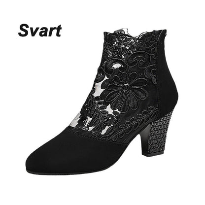 👢💕Kvinnors sommar eleganta spets höga klackar