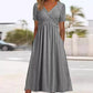 👗💙  LIMITED-TIME 50% OFF‼️✨ Women’s V-Neck Short Sleeve Long Dress 🌸 Elegant Flowing Fit, Comfortable Fabric & Effortless Everyday Style